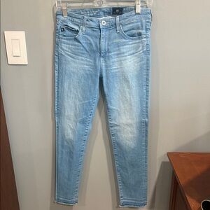 Ag Adriano Goldschmied Light Blue Skinny Jeans